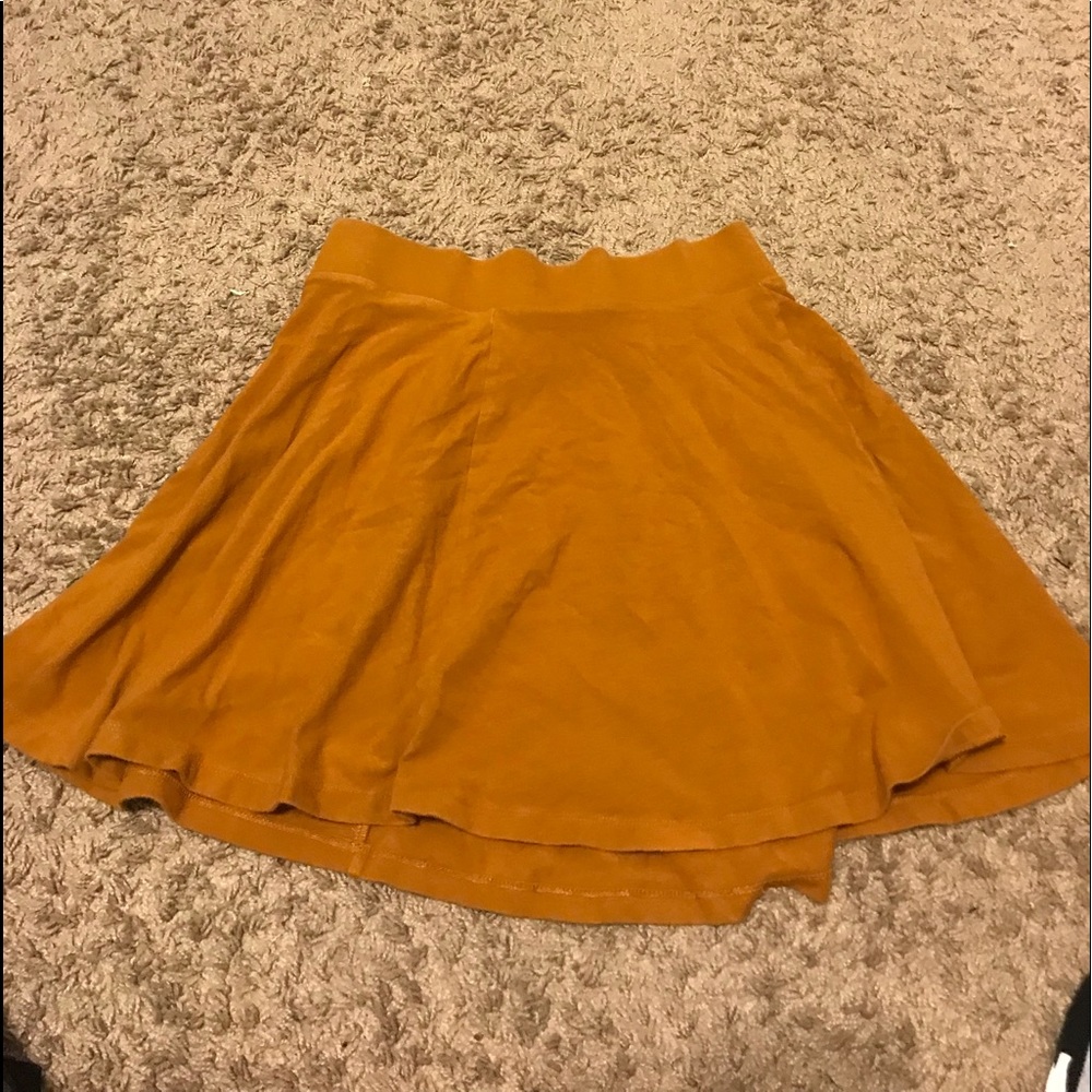 mustard skirt